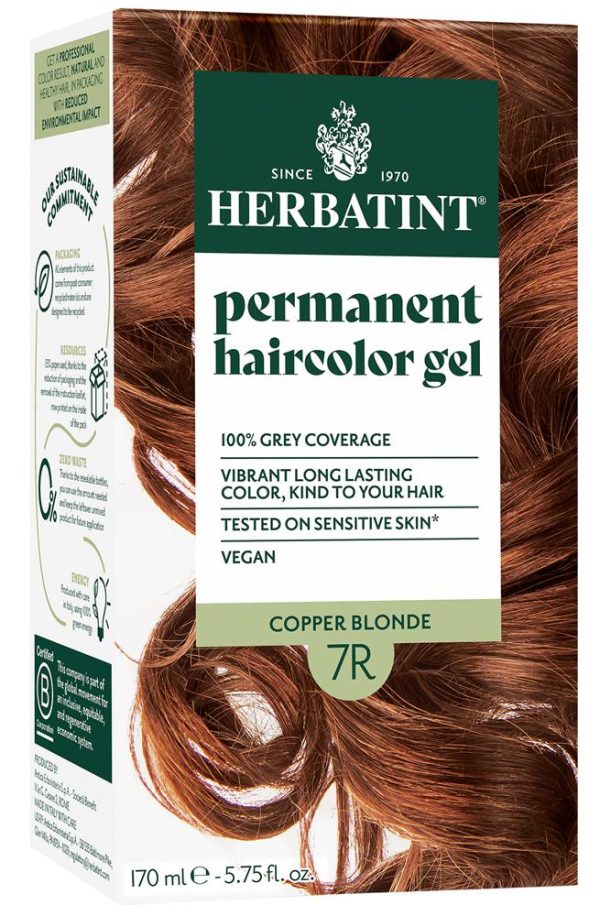 Herbatint Copper Blonde Ammonia Free hair Colour 7R 150ml Online now