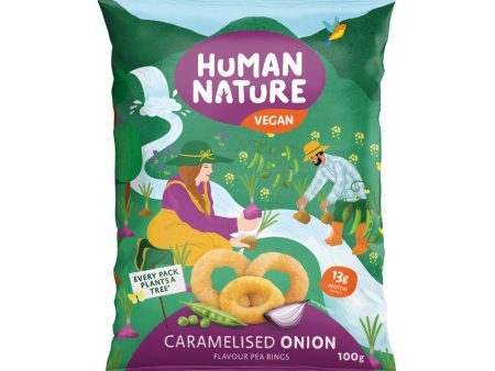 Human Nature Caramelised Onion Pea Rings 100g Discount