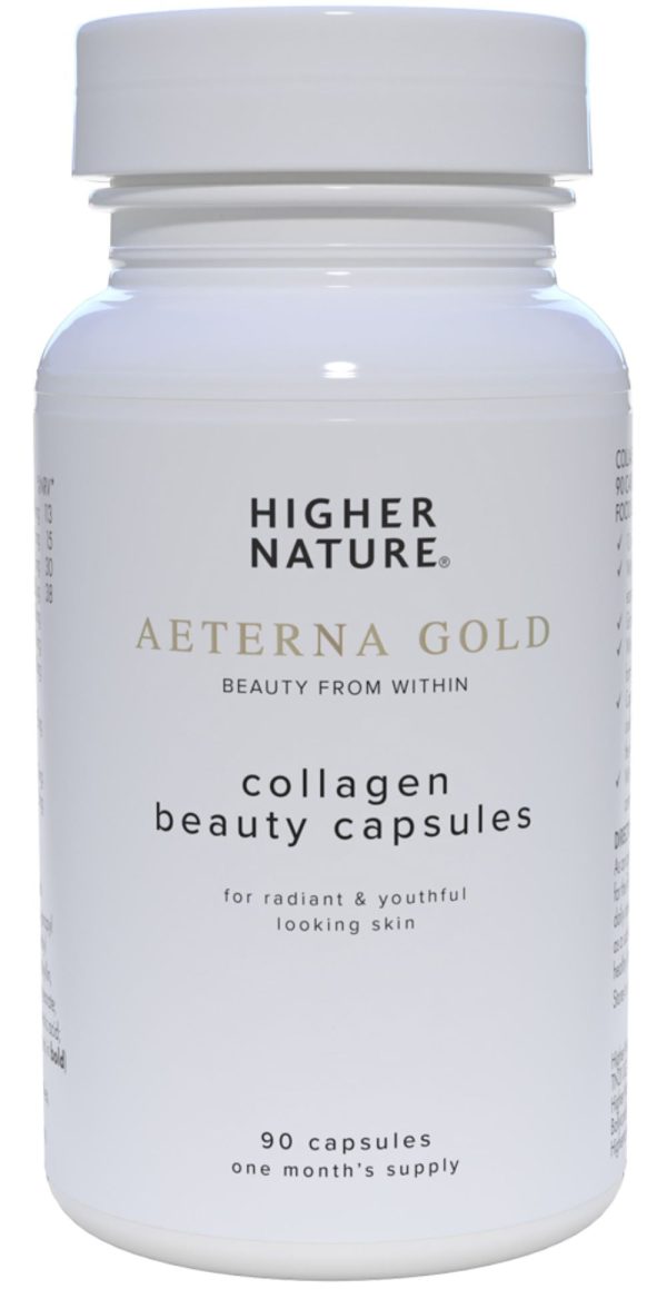 Higher Nature Aeterna Gold Collagen Beauty Capsules 90 s For Cheap