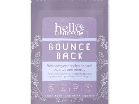 Hello Wellness Bounce Back natural calm & energy herbal 60 x 400mg Cheap