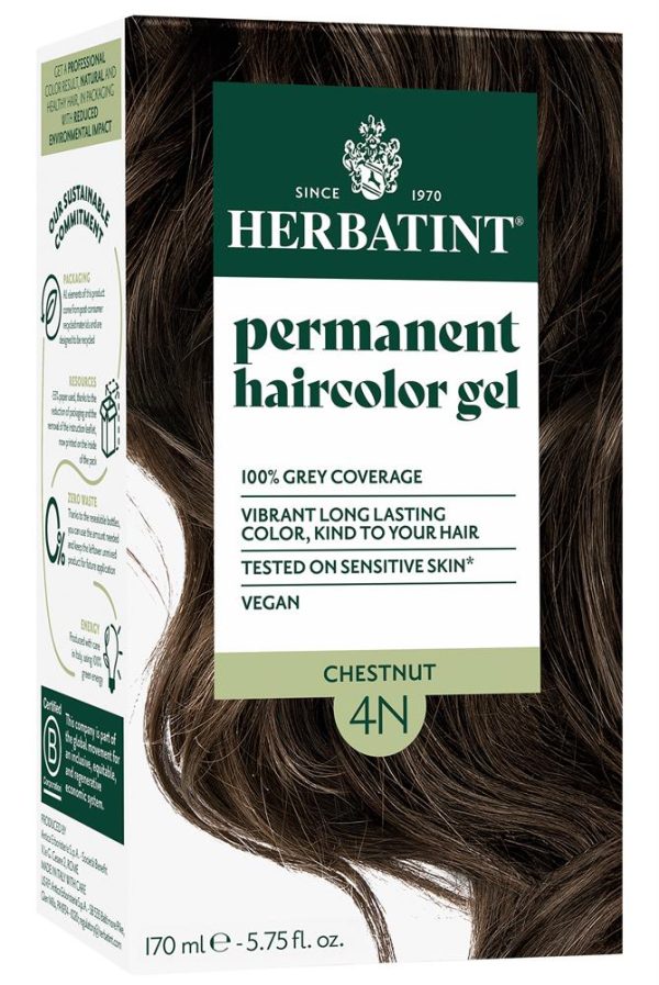 Herbatint Chestnut Ammonia Free hair Colour 4N 150ml Hot on Sale