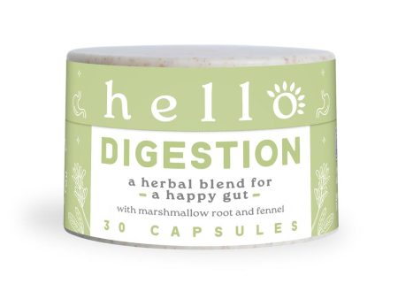 Hello Wellness Hello Digestion complete digestive support 400mg 30 caps Fashion