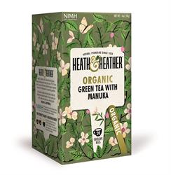 Heath And Heather Organic Green Tea & Manuka Honey 20 bags Supply