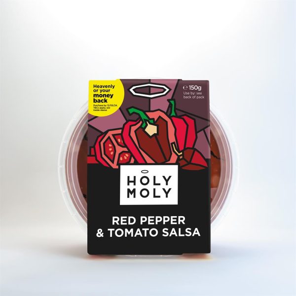 Holy Moly Dips Red Pepper & Tomato Salsa Hot on Sale