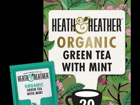 Heath And Heather Organic Green Tea & Mint 20 bags Discount