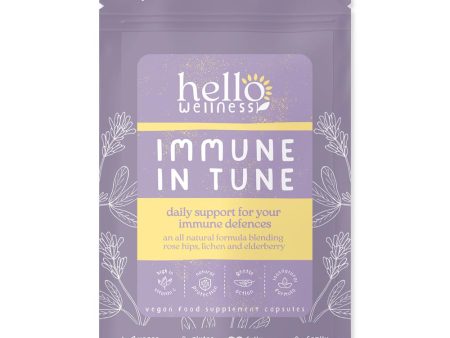 Hello Wellness Immune In Tune natural daily support 60 x 400mg on Sale