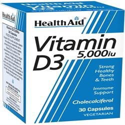 HealthAid Vitamin D3 5000iu - 30 Vegicaps For Discount