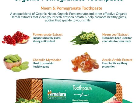 Himalaya Herbal Healthcare Neem & Pomegranate Toothpaste 150g For Sale