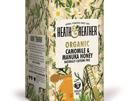 Heath And Heather Organic Camomile & Manuka Honey 20 bag Supply