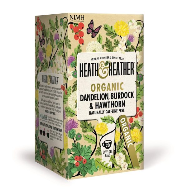 Heath And Heather Organic Dandelion Burdock & Hawthorn 20 Bag For Cheap