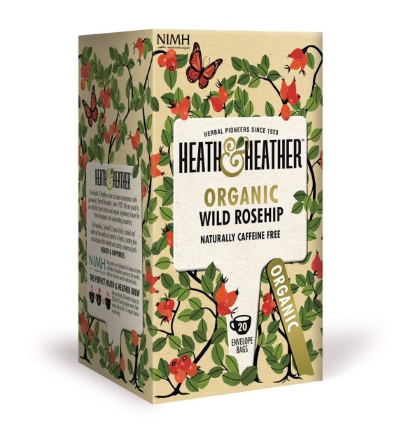 Heath And Heather Organic Wild Rosehip 20 Bag Hot on Sale