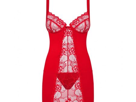 Babydoll Obsessive Heartina Piros S M For Discount